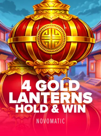 4 Gold Lanterns Hold and Win