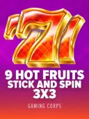 9 Hot Fruits Stick and Spin 3x3
