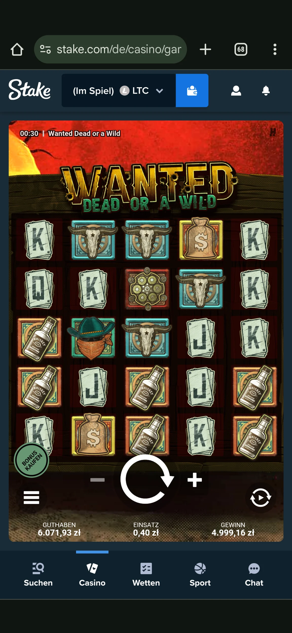 Wanted Dead or a Wild win screenshot