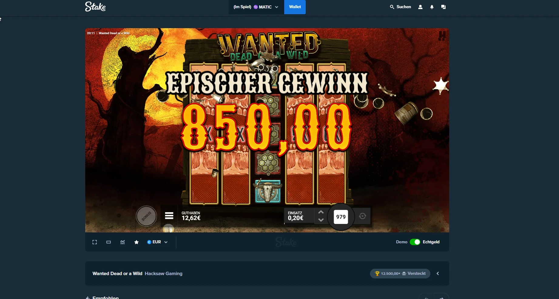 Wanted Dead or a Wild win screenshot