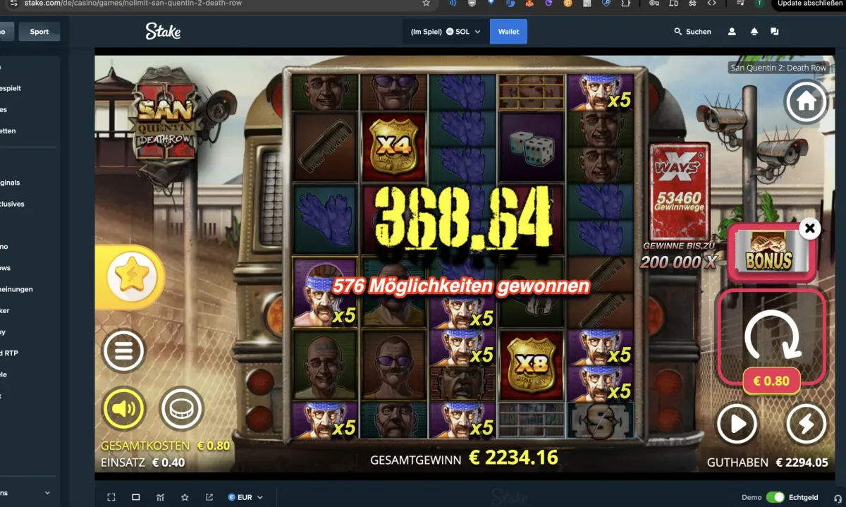 San Quentin 2: Death Row win screenshot
