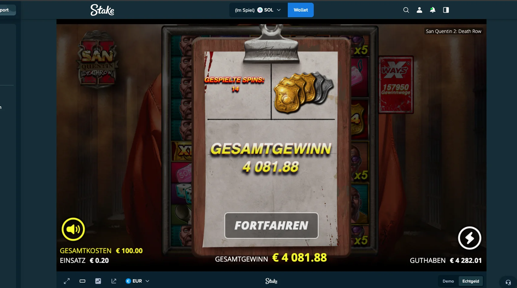 San Quentin 2: Death Row win screenshot