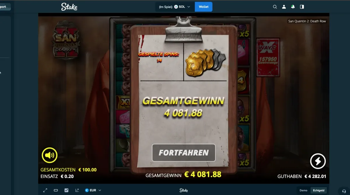 San Quentin 2: Death Row win screenshot