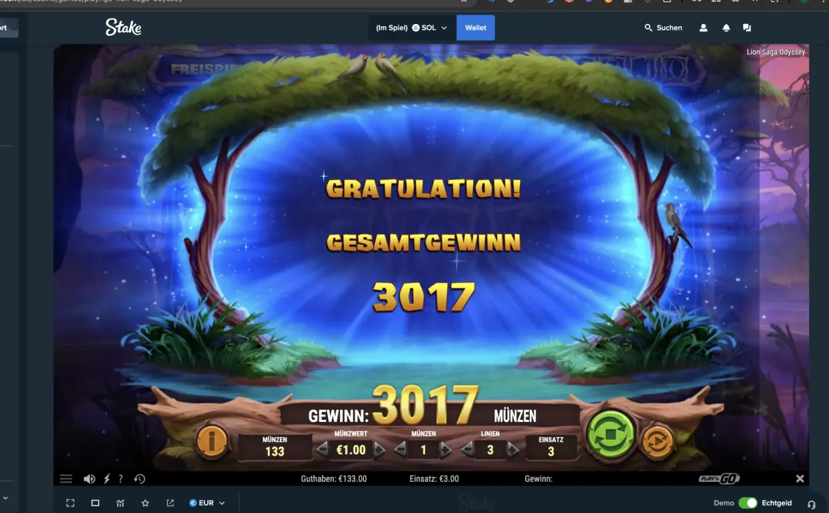 Lion Saga Odyssey win screenshot