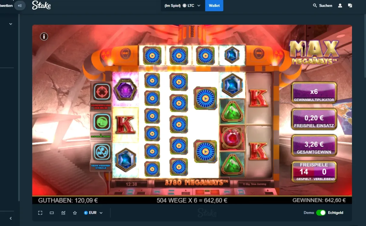 Max Megaways win screenshot