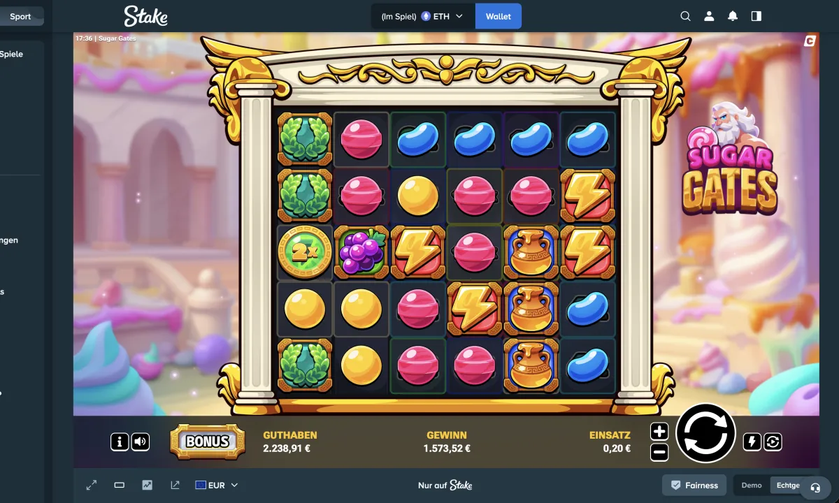 Sugar Gates win screenshot