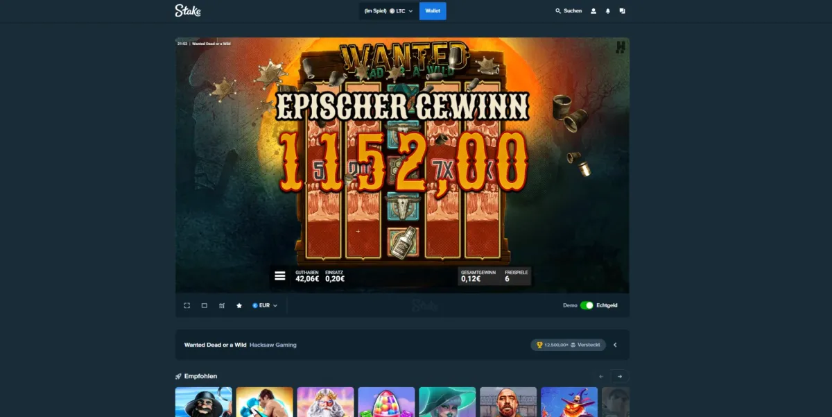Wanted Dead or a Wild win screenshot